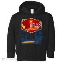 Santa Monica LA Los Angeles Retro Surf Beach Toddler Hoodie thumb 0