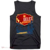Santa Monica LA Los Angeles Retro Surf Beach Tank Top thumb 0