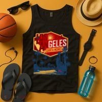 Santa Monica LA Los Angeles Retro Surf Beach Tank Top thumb 4