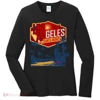 Santa Monica LA Los Angeles Retro Surf Beach Women's Long Sleeve Shirt thumb 0