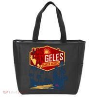Santa Monica LA Los Angeles Retro Surf Beach Tote Bag thumb 0