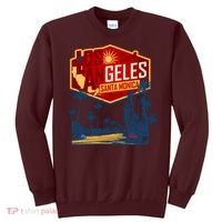 Santa Monica LA Los Angeles Retro Surf Beach Sweatshirt thumb 0