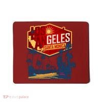 Santa Monica LA Los Angeles Retro Surf Beach Mousepad thumb 0