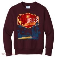 Santa Monica LA Los Angeles Retro Surf Beach Kids Sweatshirt thumb 0