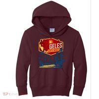 Santa Monica LA Los Angeles Retro Surf Beach Kids Hoodie thumb 0