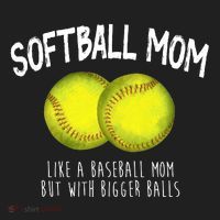 Softball Mom Like A Baseball Mom With Bigger Balls Funny Hat thumb 2
