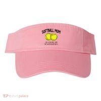 Softball Mom Like A Baseball Mom With Bigger Balls Funny Visor thumb 0
