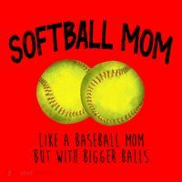 Softball Mom Like A Baseball Mom With Bigger Balls Funny Santa Hat thumb 1