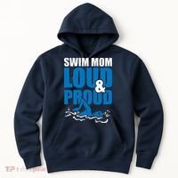 Swim Mom Loud And Proud Sports Athlete Athletic Hoodie thumb 0