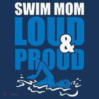 Swim Mom Loud And Proud Sports Athlete Athletic Apron thumb 3