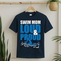 Swim Mom Loud And Proud Sports Athlete Athletic T-Shirt thumb 2