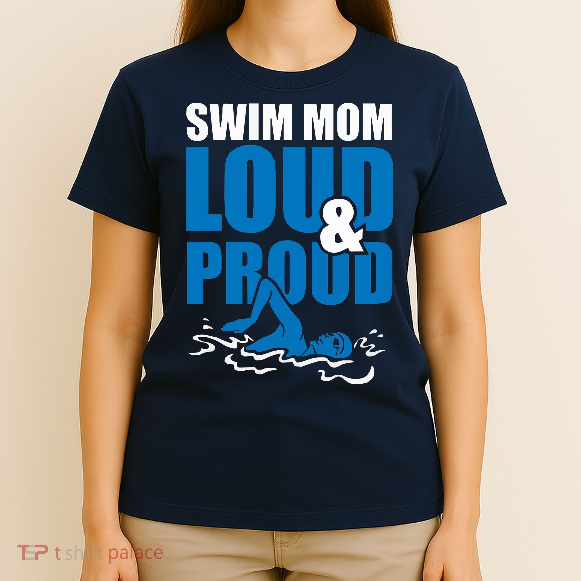 Swim Mom Loud And Proud Sports Athlete Athletic T-Shirt