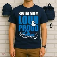 Swim Mom Loud And Proud Sports Athlete Athletic T-Shirt thumb 6