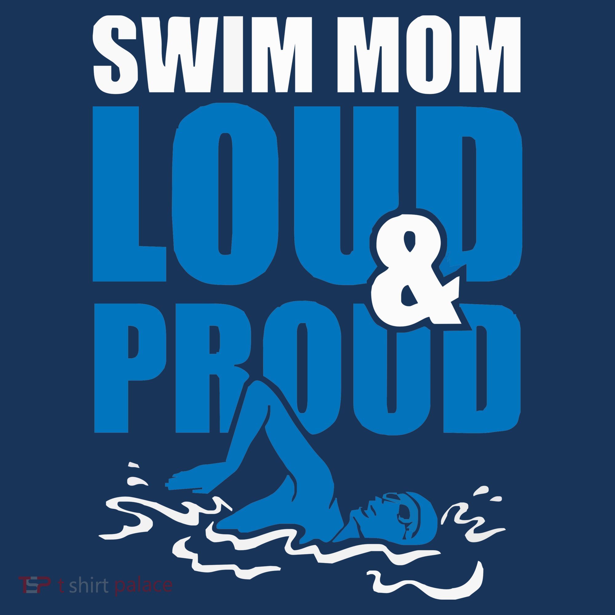 Swim Mom Loud And Proud Sports Athlete Athletic Women's Hoodie
