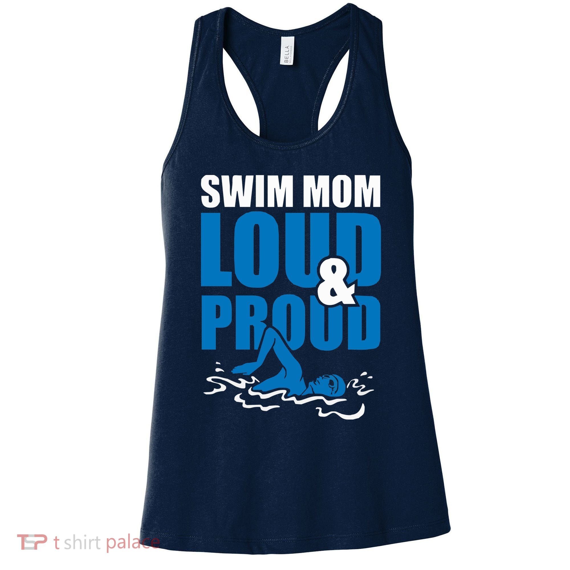 Swim Mom Loud And Proud Sports Athlete Athletic Women's Tank Top