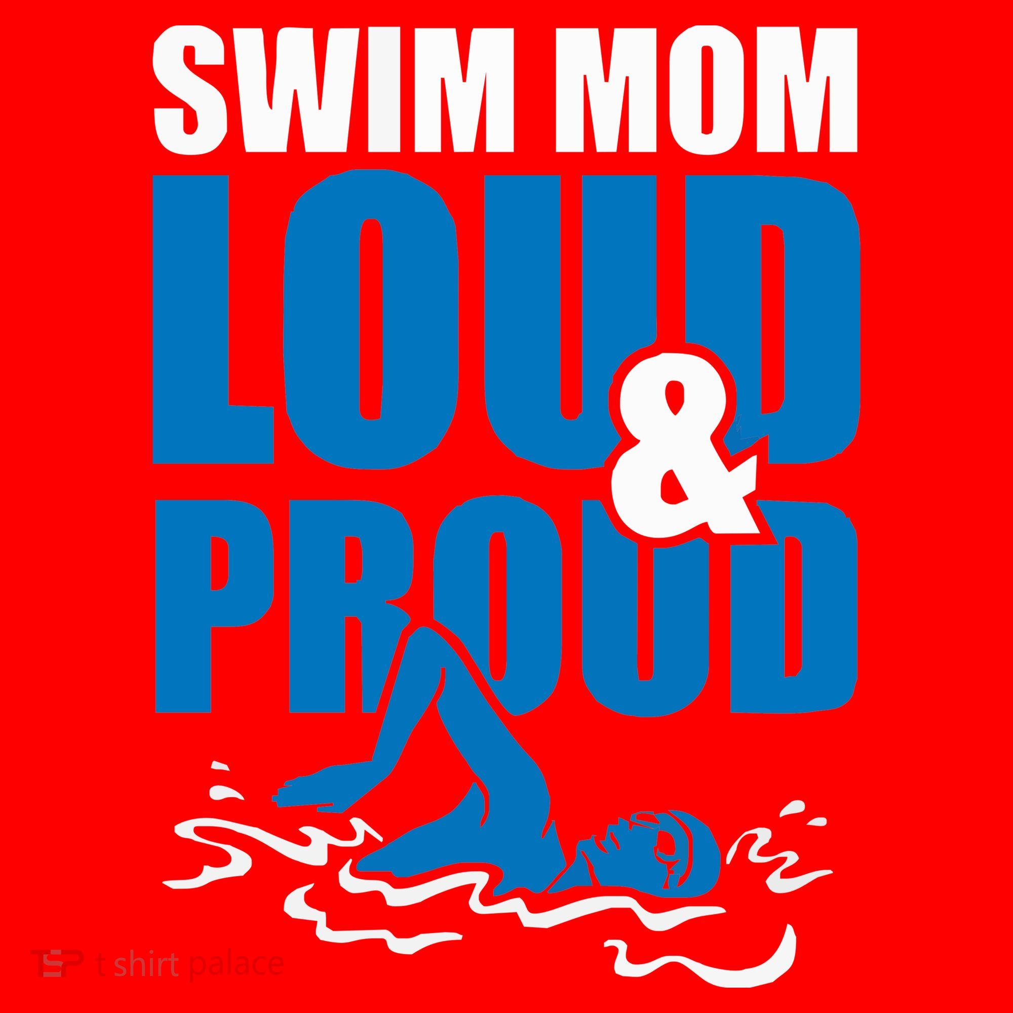 Swim Mom Loud And Proud Sports Athlete Athletic Santa Hat