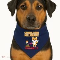 Shibacoin Millionaire Loading USA-Made Doggie Bandana thumb 1
