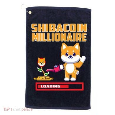 Shibacoin Millionaire Loading Golf Towel