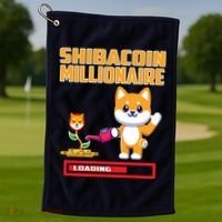 Shibacoin Millionaire Loading Golf Towel thumb 1