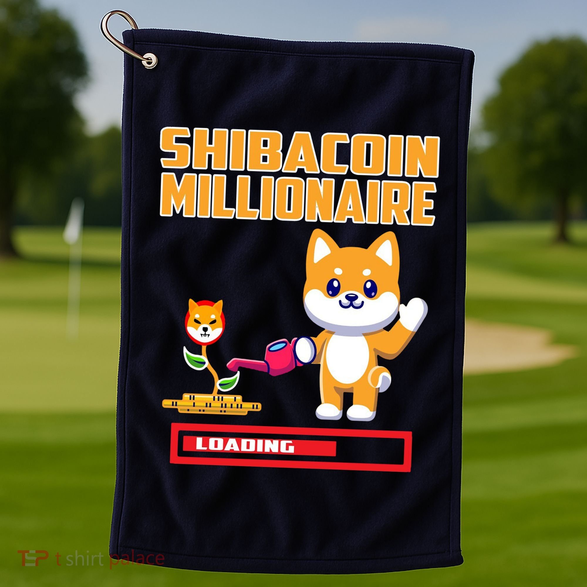 Shibacoin Millionaire Loading Golf Towel