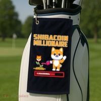 Shibacoin Millionaire Loading Golf Towel thumb 2