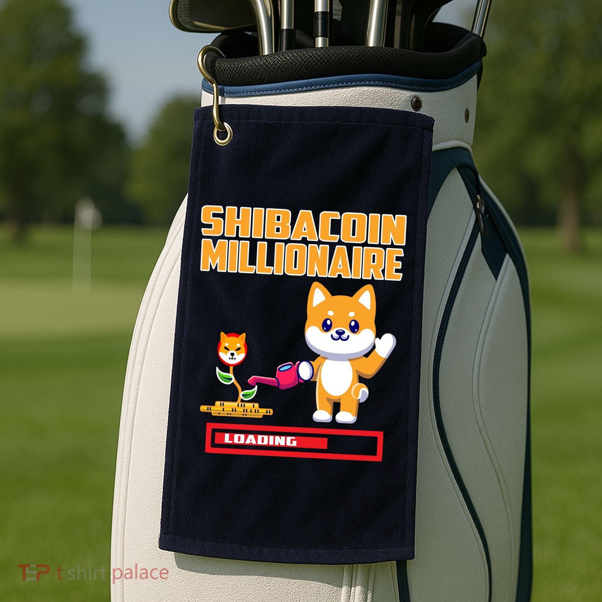 Shibacoin Millionaire Loading Golf Towel