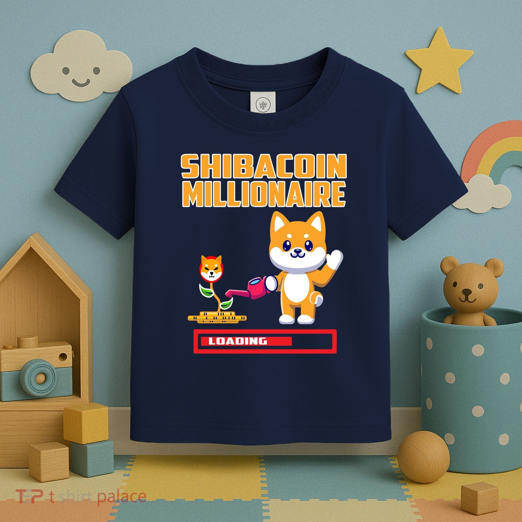 Shibacoin Millionaire Loading Toddler T-Shirt