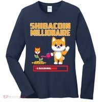 Shibacoin Millionaire Loading Women's Long Sleeve Shirt thumb 0