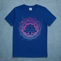 Spiritual Meditation Lotus Flower Blossom Dala Yoga Lotus Cool Gift T-Shirt thumb 5