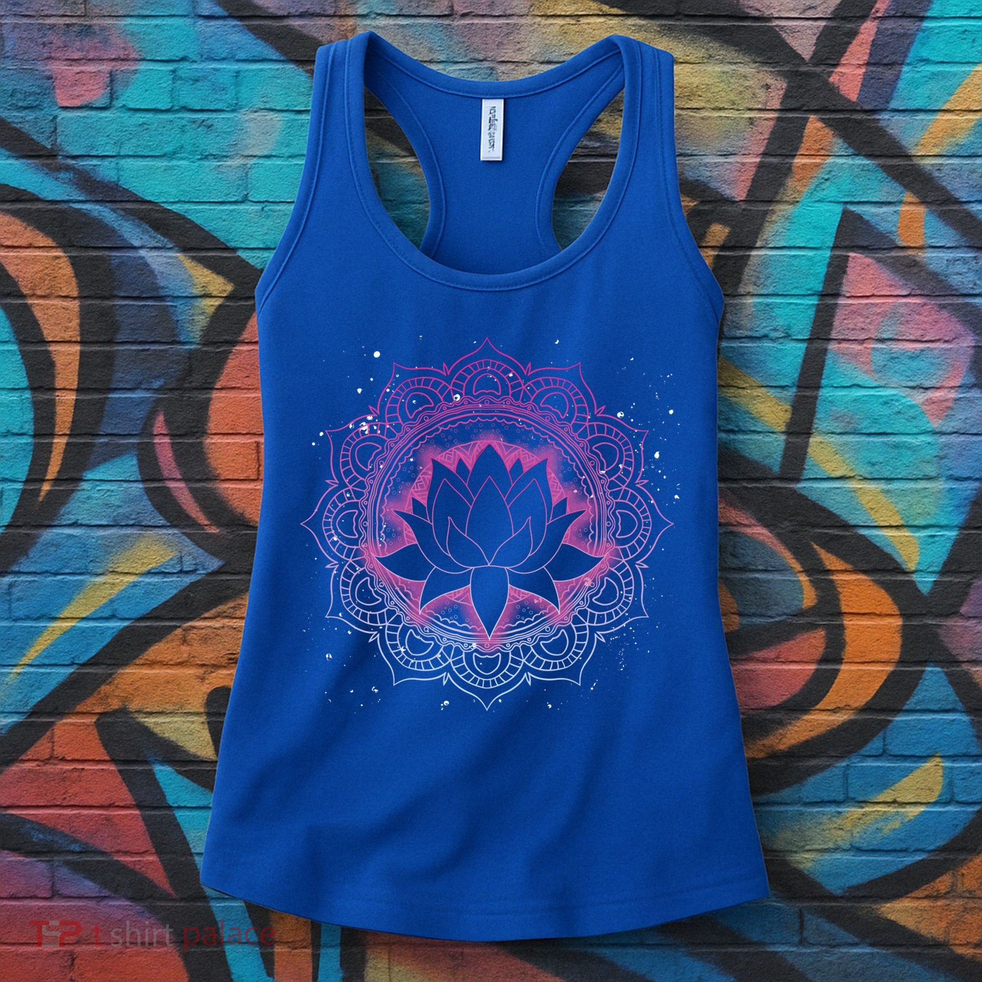 Spiritual Meditation Lotus Flower Blossom Dala Yoga Lotus Cool Gift Women's Tank Top