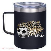 Soccer Mimi Leopard Soccer Mimi 12oz Stainless Steel Coffee Mug thumb 2