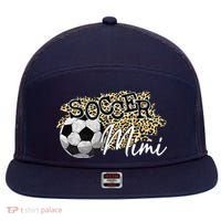 Soccer Mimi Leopard Soccer Mimi 7 Panel Mesh Trucker Snapback Hat thumb 0