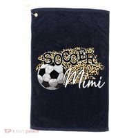 Soccer Mimi Leopard Soccer Mimi Golf Towel thumb 0