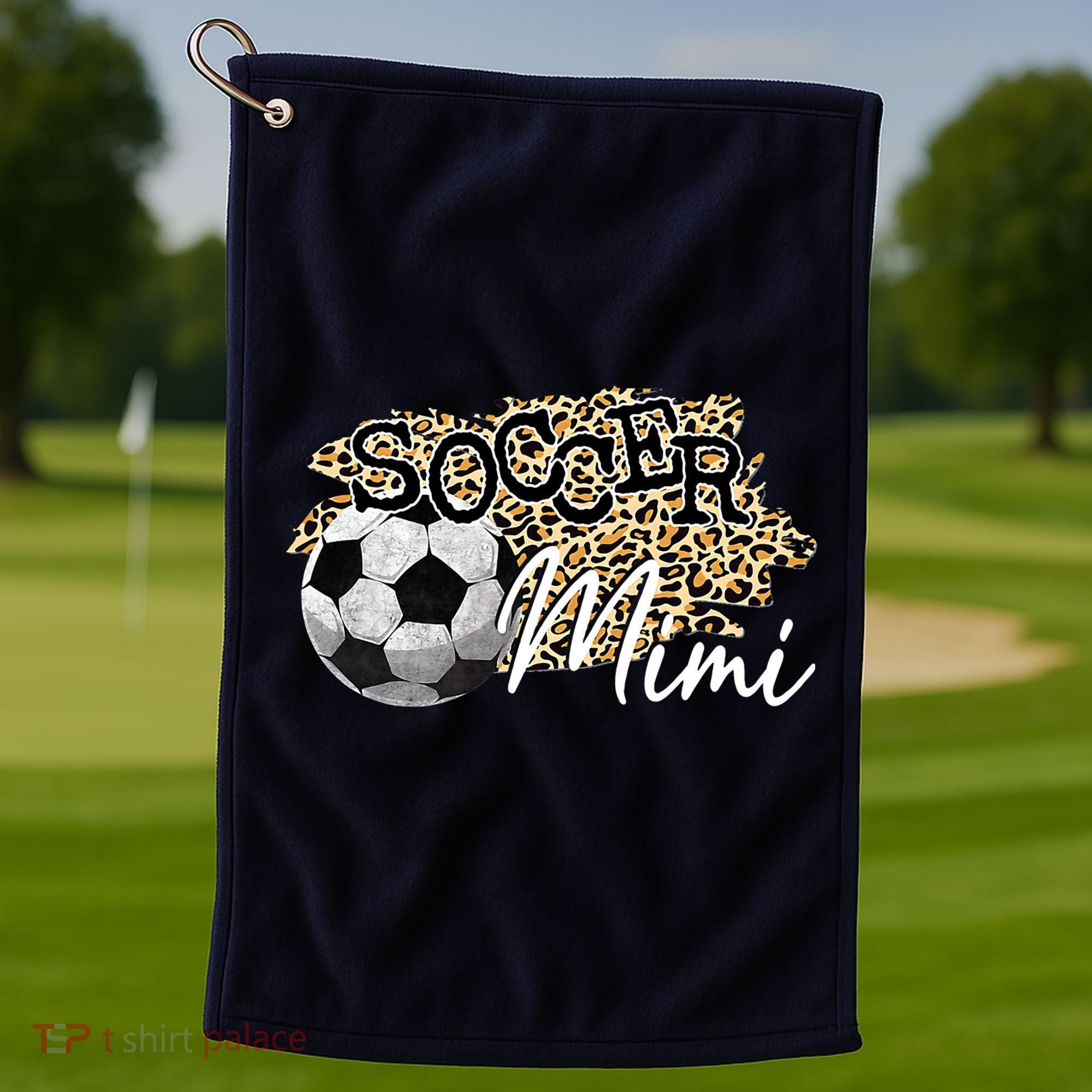 Soccer Mimi Leopard Soccer Mimi Golf Towel
