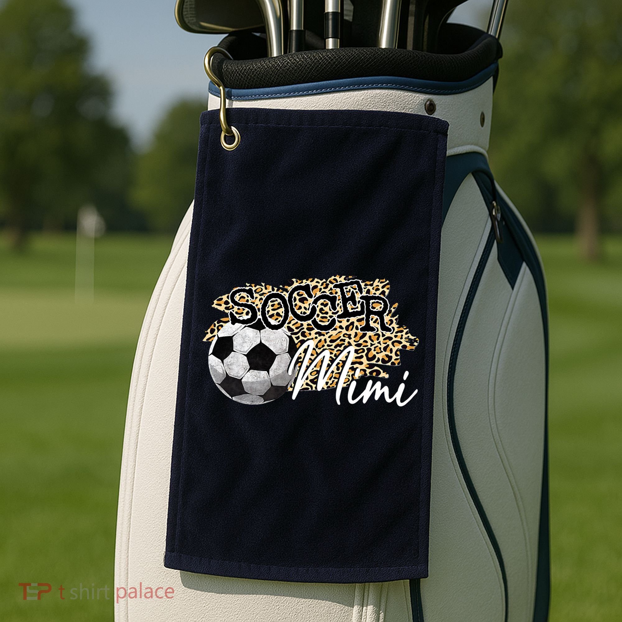 Soccer Mimi Leopard Soccer Mimi Golf Towel