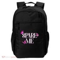 Spare Me Leah Reality Show Meme Butterflies Backpack thumb 0