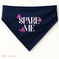 Spare Me Leah Reality Show Meme Butterflies USA-Made Doggie Bandana thumb 0