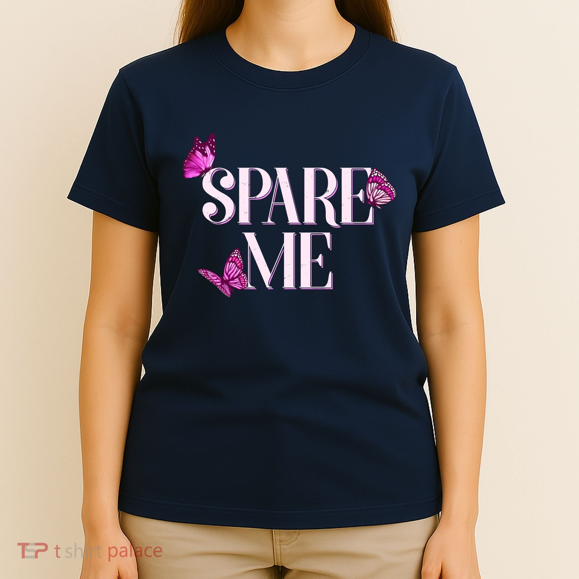 Spare Me Leah Reality Show Meme Butterflies T-Shirt