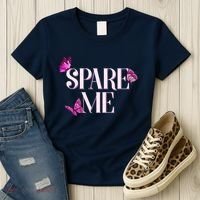 Spare Me Leah Reality Show Meme Butterflies Women's T-Shirt thumb 3