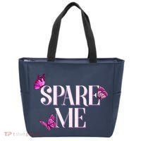 Spare Me Leah Reality Show Meme Butterflies Tote Bag thumb 0