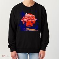 Santa Monica Los Angeles Palm Trees Scenic Women's Sweatshirt thumb 0