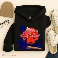 Santa Monica Los Angeles Palm Trees Scenic Hoodie thumb 4