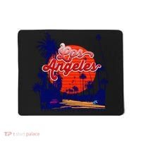Santa Monica Los Angeles Palm Trees Scenic Mousepad thumb 0