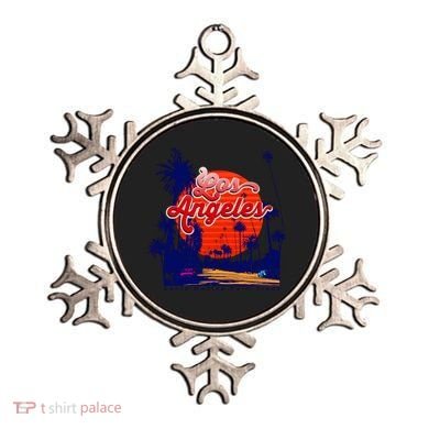 Santa Monica Los Angeles Palm Trees Scenic Ornament