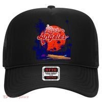 Santa Monica Los Angeles Palm Trees Scenic Hat thumb 0