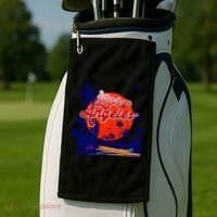Santa Monica Los Angeles Palm Trees Scenic Golf Towel thumb 2
