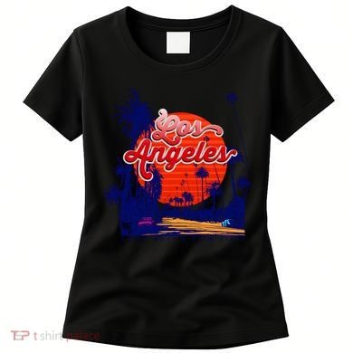 Santa Monica Los Angeles Palm Trees Scenic Women's T-Shirt