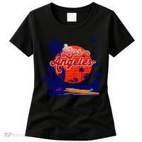 Santa Monica Los Angeles Palm Trees Scenic Women's T-Shirt thumb 0
