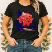 Santa Monica Los Angeles Palm Trees Scenic Women's T-Shirt thumb 2