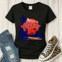 Santa Monica Los Angeles Palm Trees Scenic Women's T-Shirt thumb 3